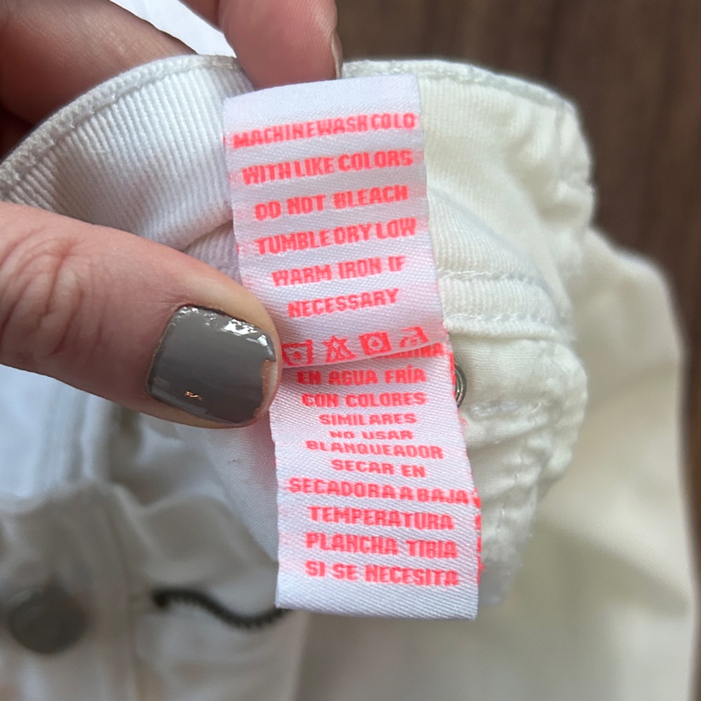 Y2K DOLLHOUSE Low Rise White Bootcut Flare Jeans 2000s Mall Preppy Indie Size 3 - Picture 13 of 13